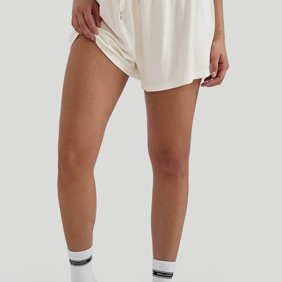 Soft Ribbed Casual Short